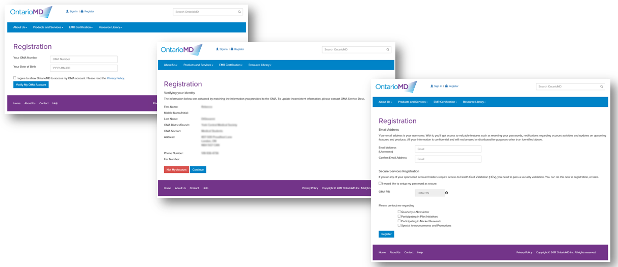 OntarioMD Registration
